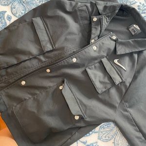 Black Nike bomber jacket